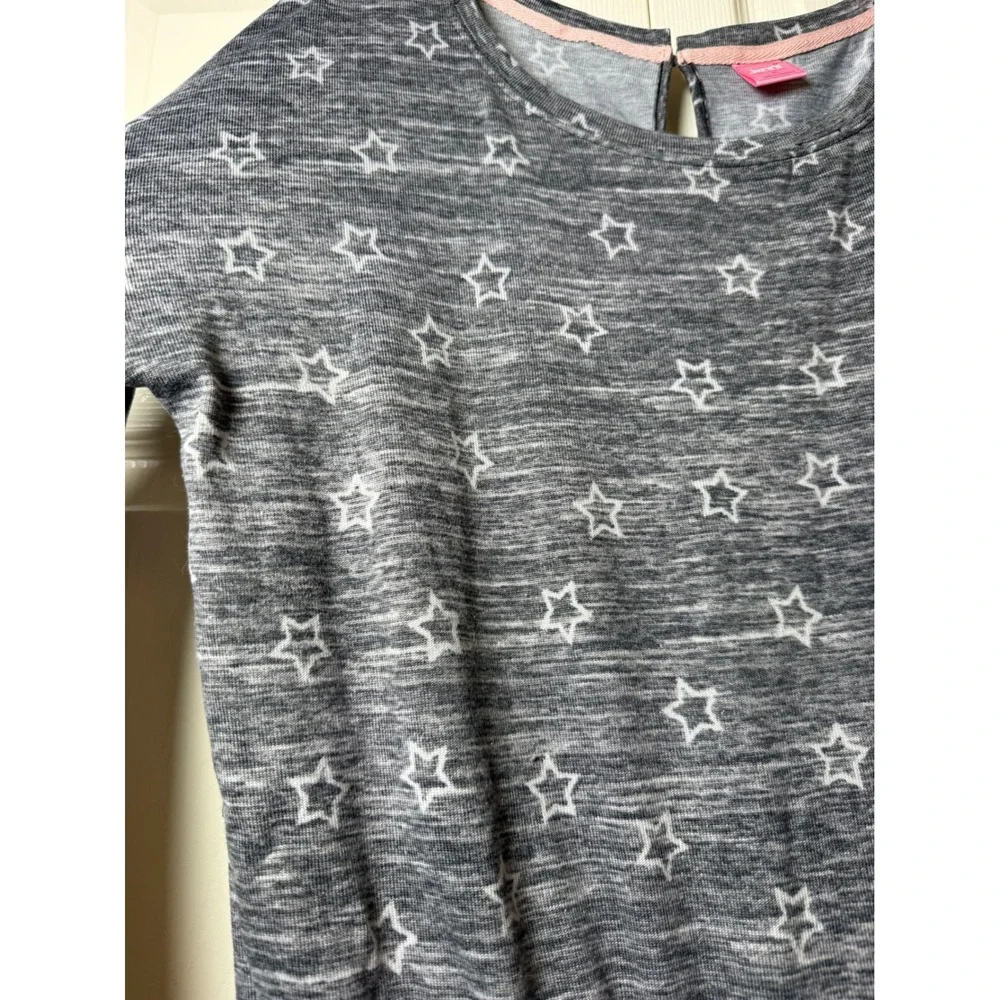 Jenni Intimates‎ long-sleeve knit pajama romper star pattern